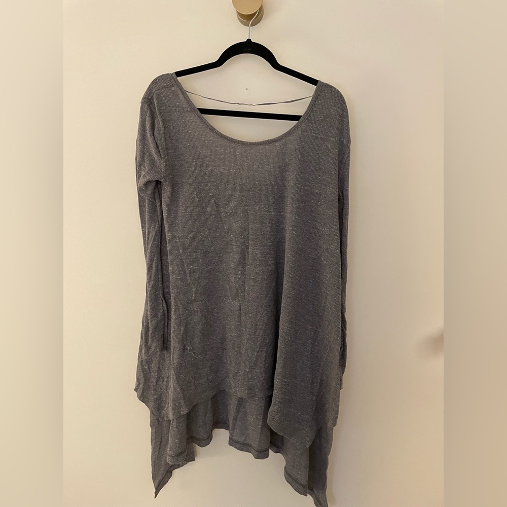 Free People Sweater High Low - Blue - M